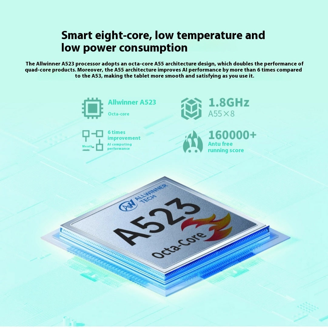Android 13 Tablet 8-inch HD Eight-core Student Gear accessories 4GB 64GB