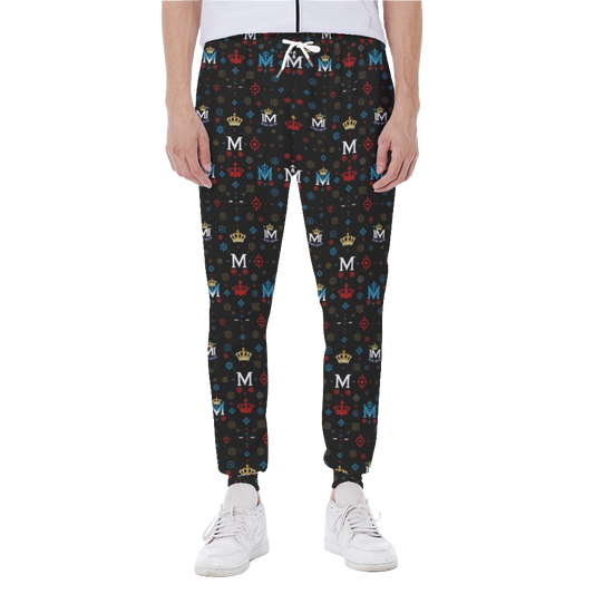 MUNSIEUR All-Over Print Men's Joggers Slim-fit