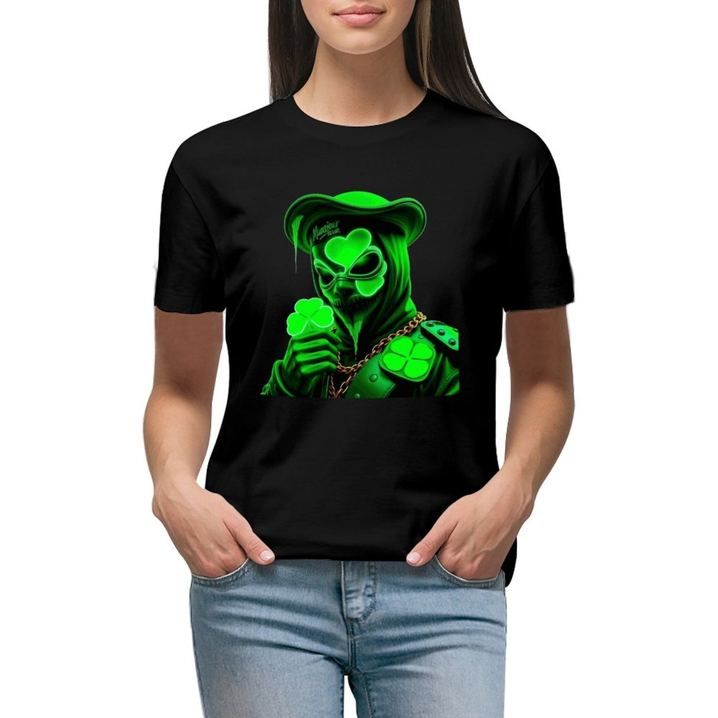 St. Patrick's Day Collection Women's Clover Gang Poet T-shirt