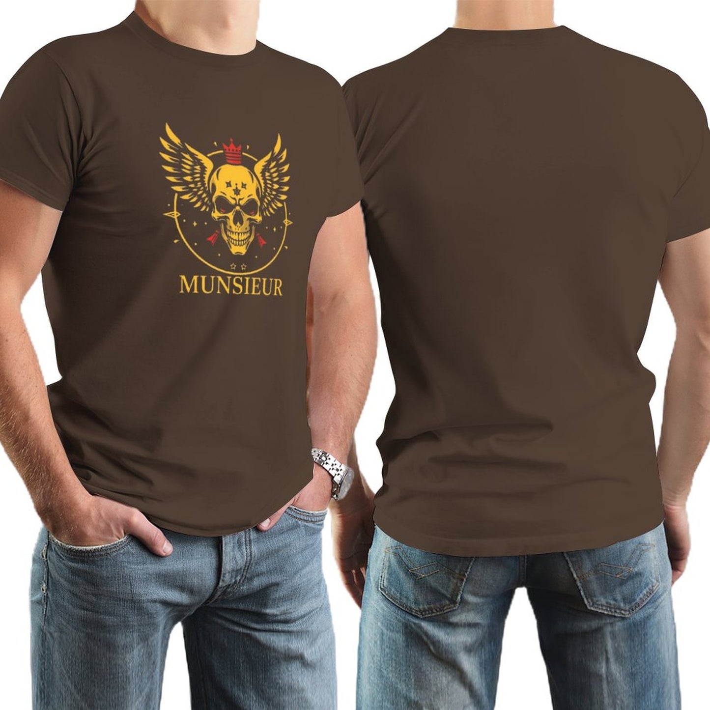 Men's Munsieur Branded Tee "Skull King" Streetwear Design