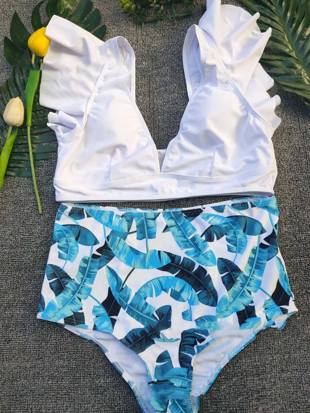 Sexy Swimsuit Printed Split Bikini Swimsuit Women's Swimwear