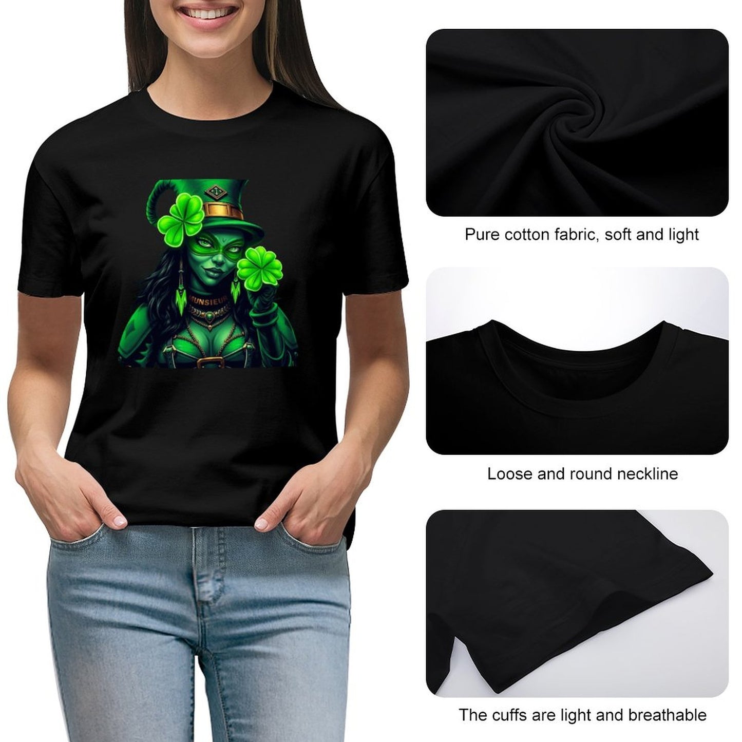 St. Patrick's Day Collection Leprechaun Mafia "Felicia" T-shirt