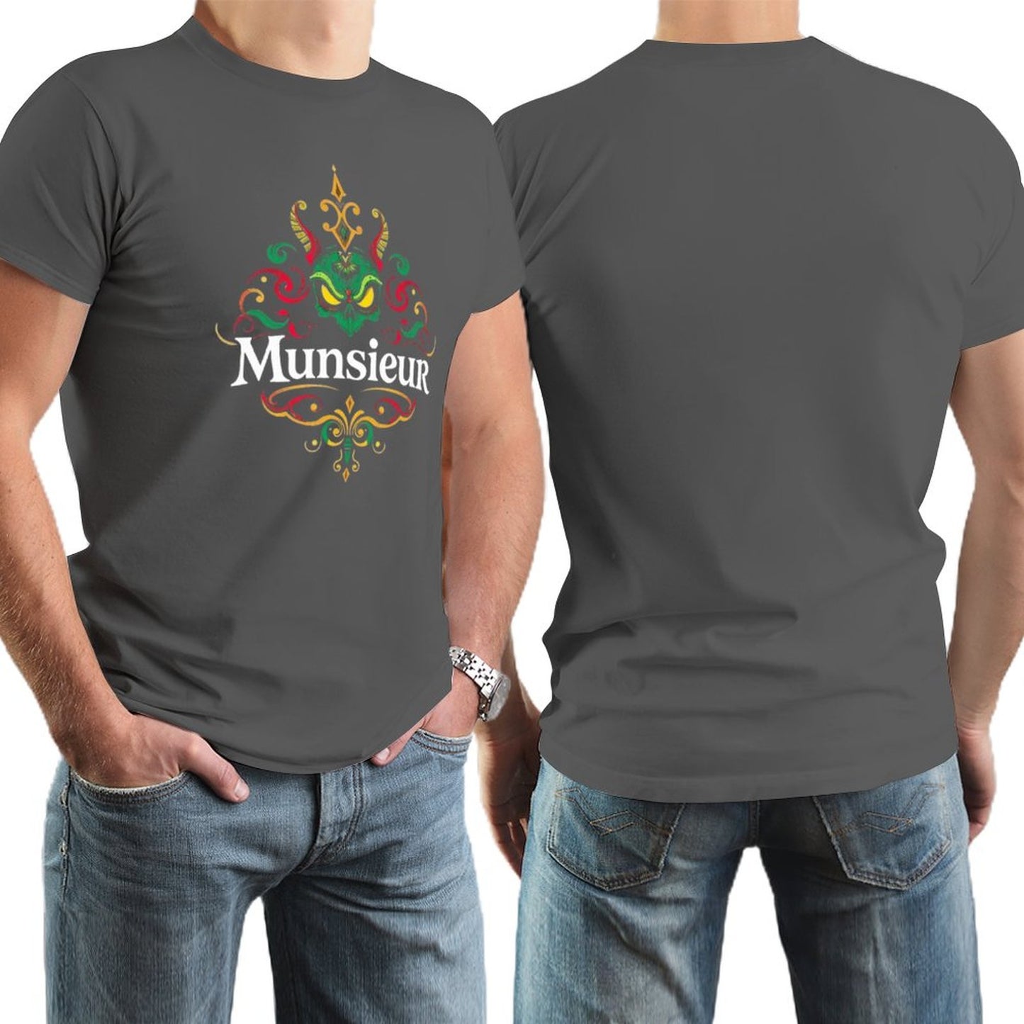 Munsieur Brand Tee for Men "Big Jin" Summer Streetwear Fashion