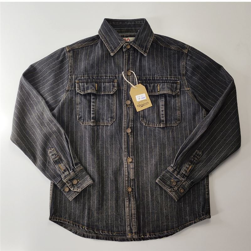 Men's Washed Old American Casual Denim Coat