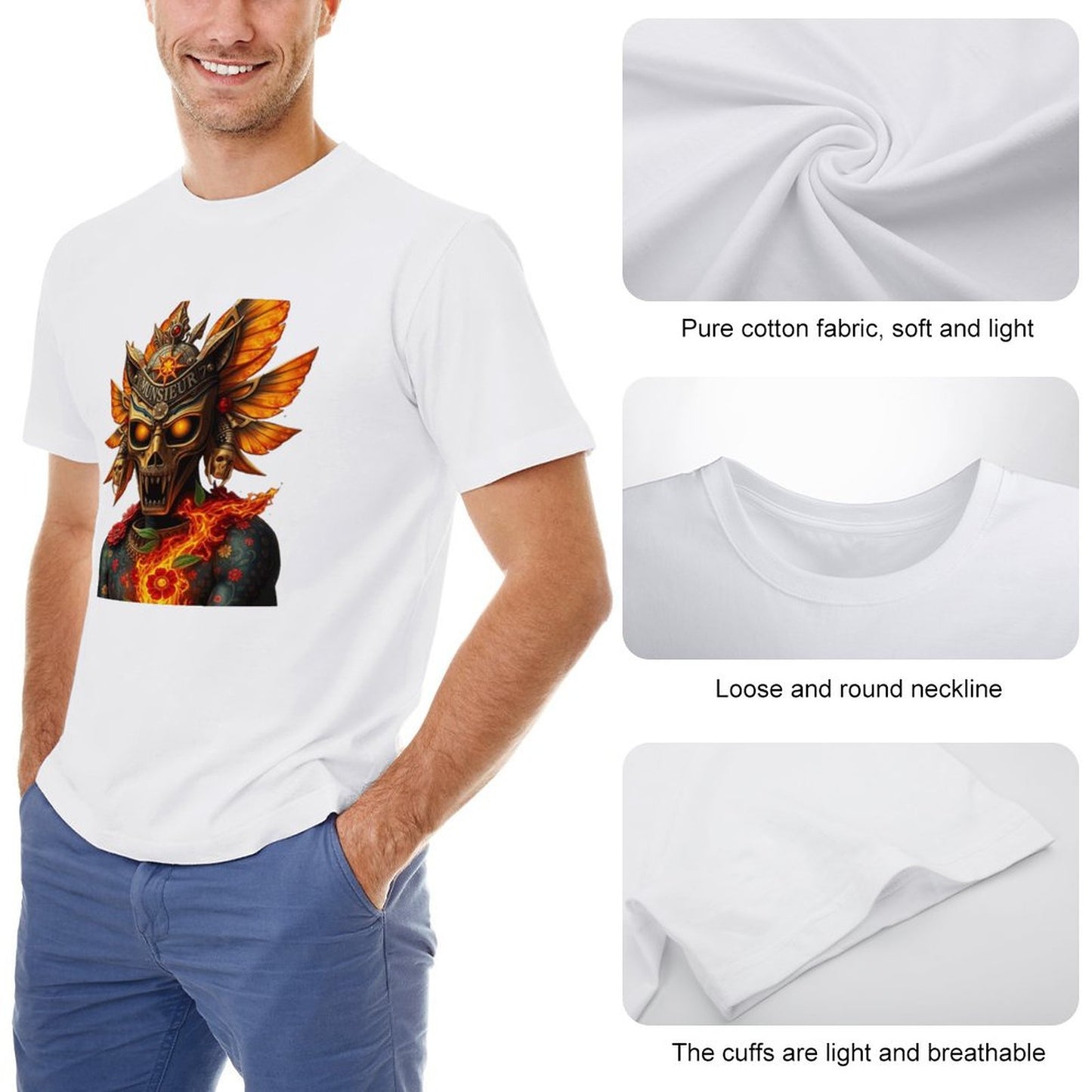 Lost Tribe of Munsieur Tee for Men "Jester" (High Definition & Front Printing)