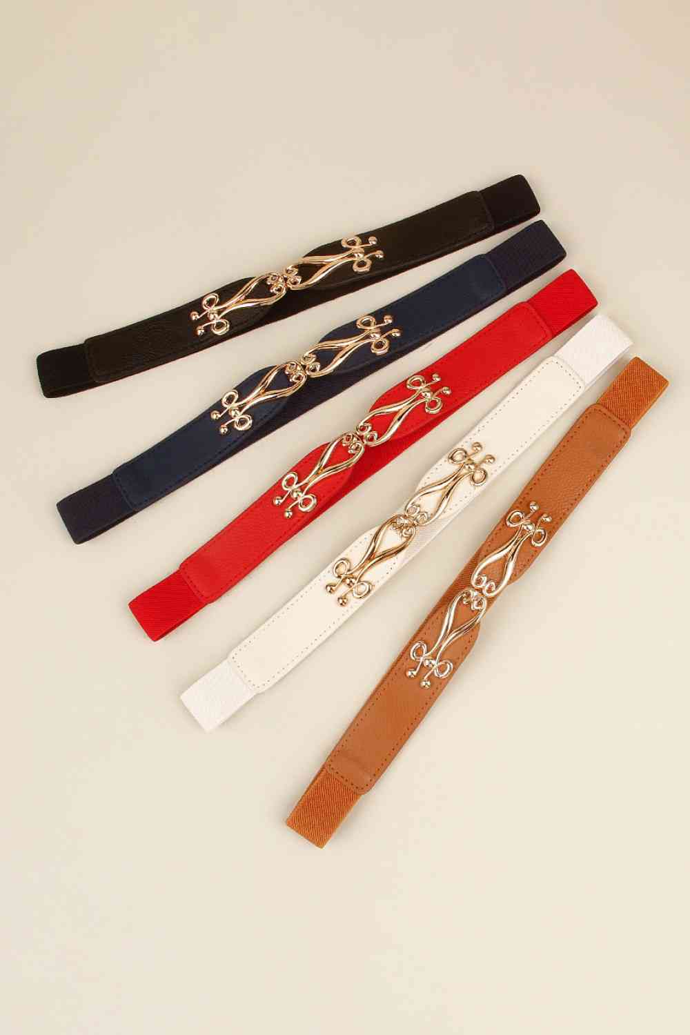 Alloy Buckle Elastic Belt - Munsieur