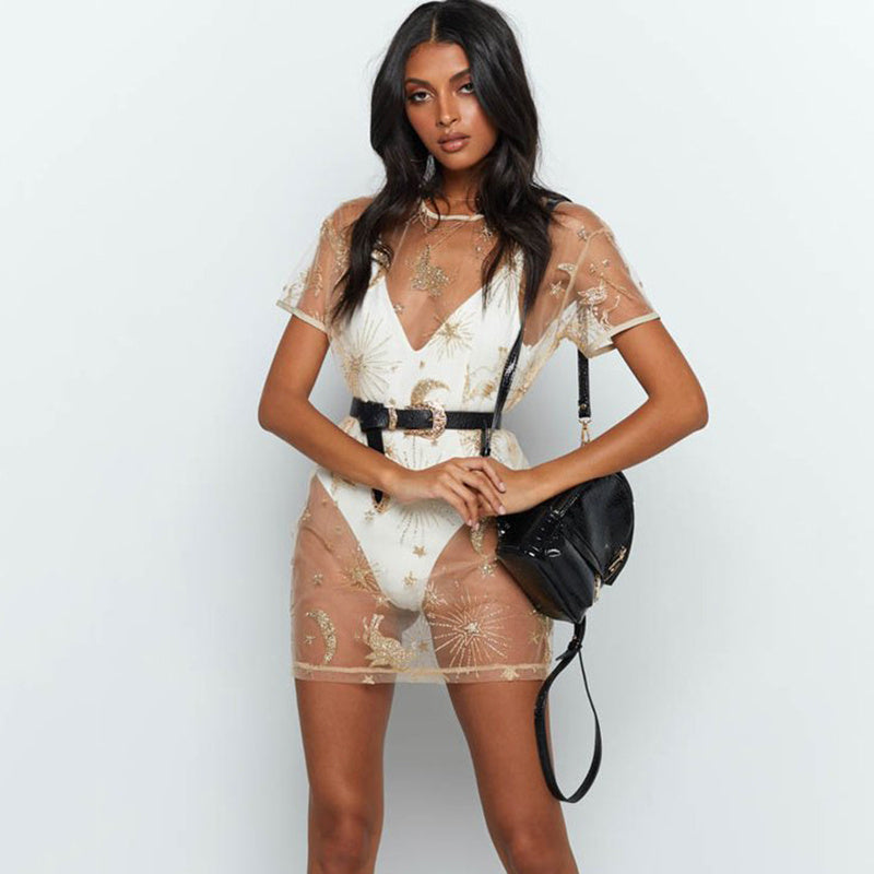 Munsieur Streetwear Floral Women'sDresses Elastic Bodycon