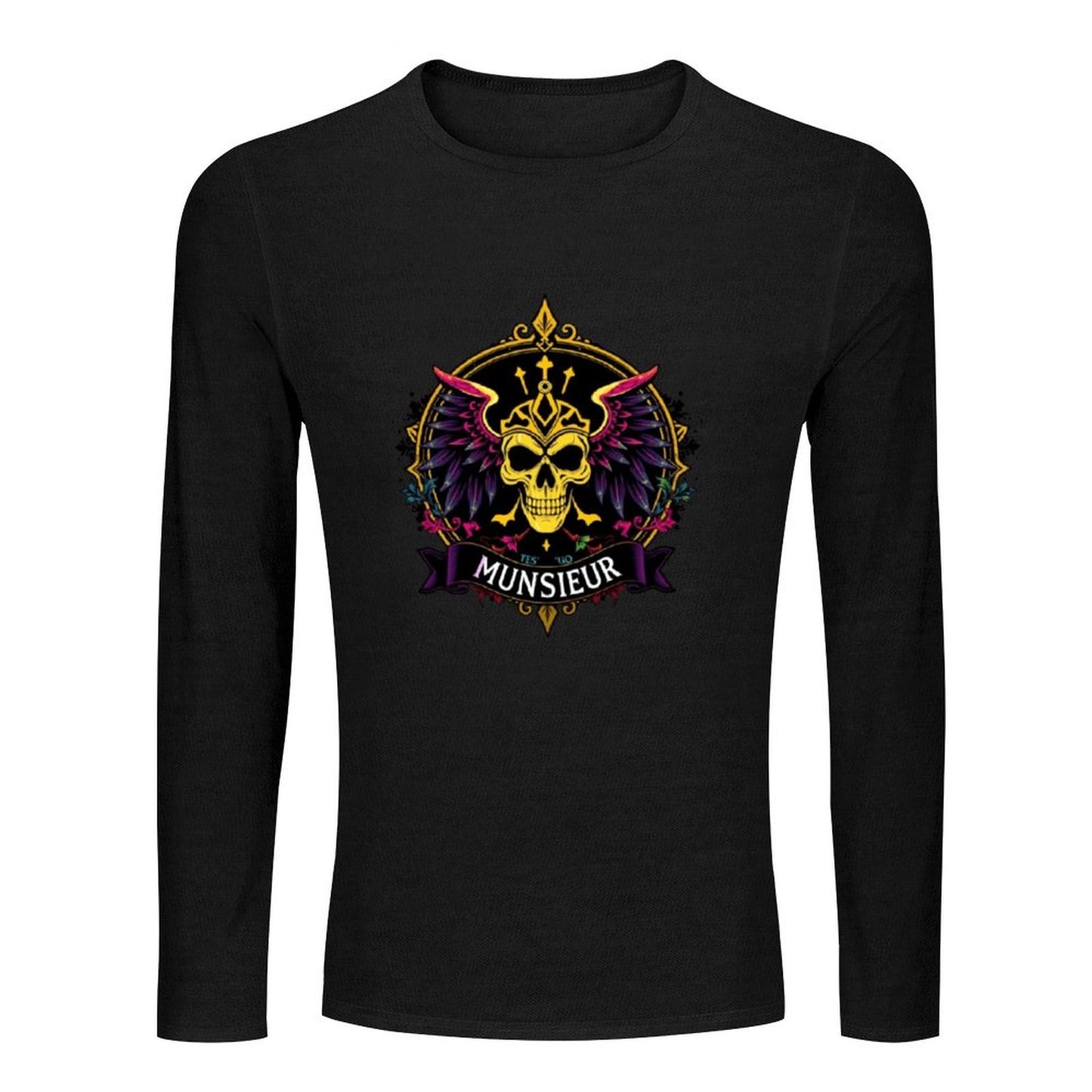 Munsieur Long Sleeve Tee for Men: Ultra-Soft Fabric for All-Day Wear - Munsieur