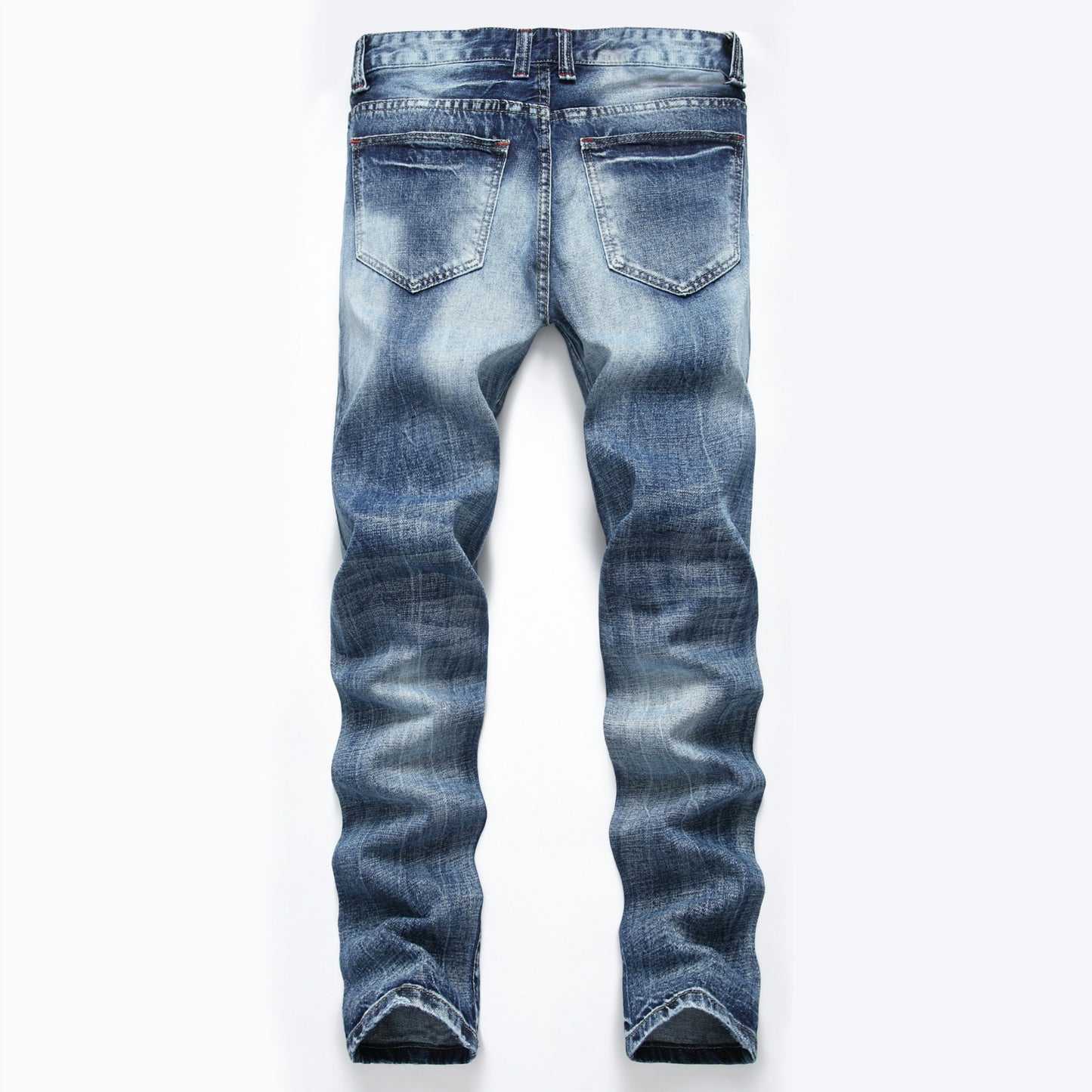 Men's Ripped Pants Fashion Slim-fit Trendy Straight-Leg Men's Pants - Munsieur