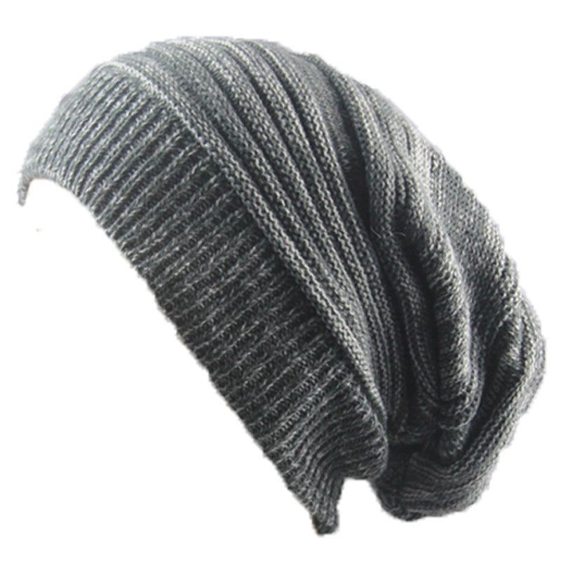 Two-color Melaleuca Pleated Warm Pile Hat