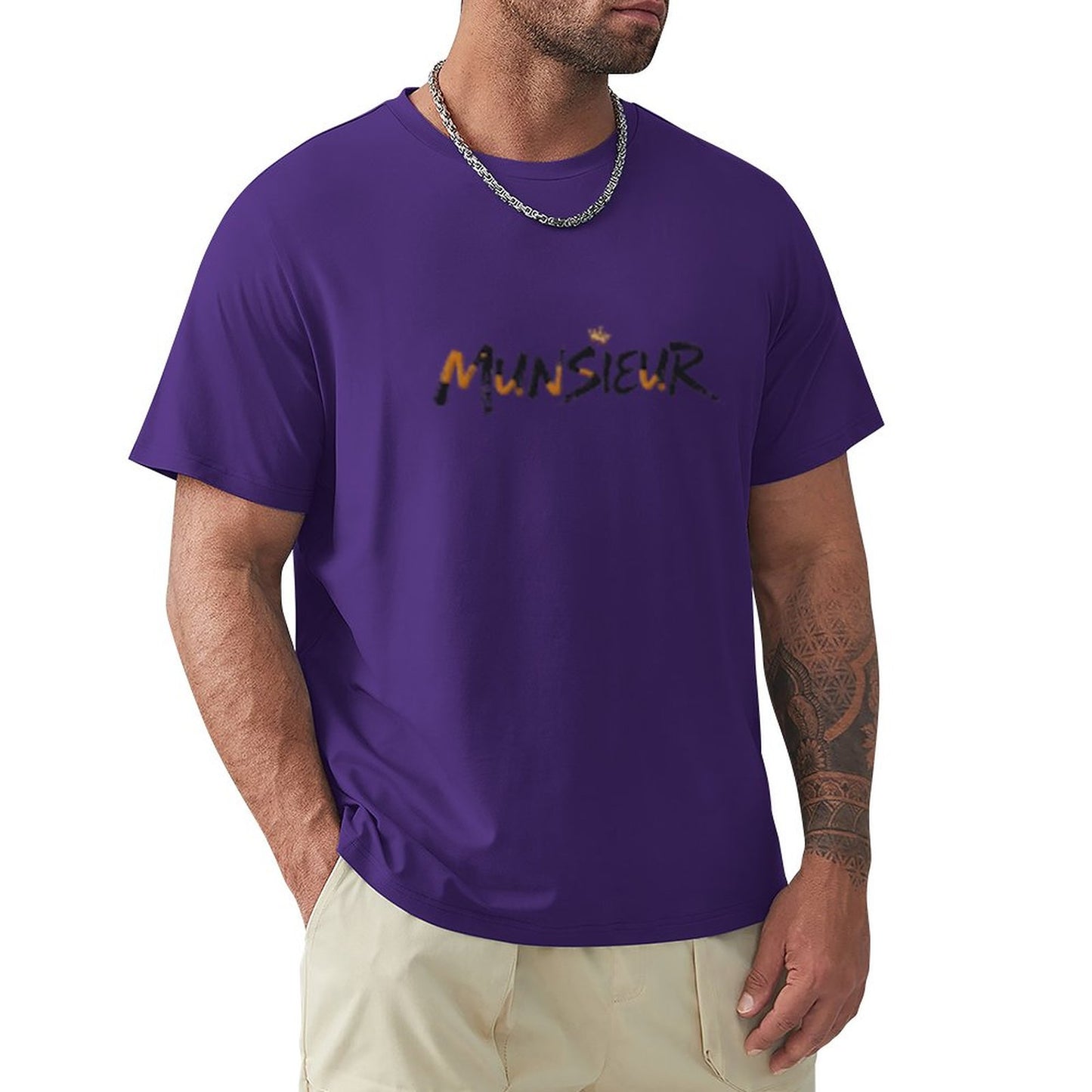Munsieur Signature Men's Tee (High Definition & Front Printing)