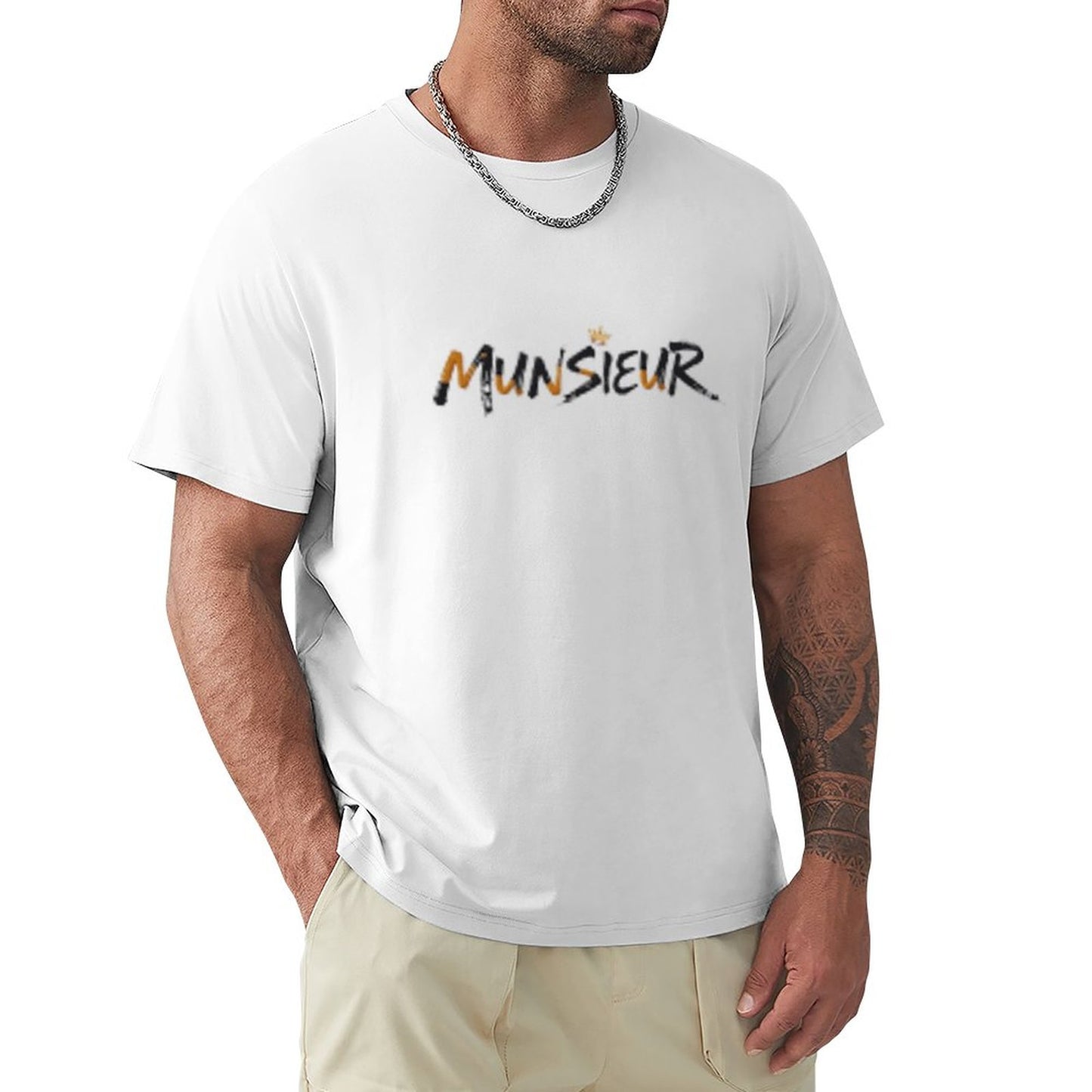 Munsieur Signature Men's Tee (High Definition & Front Printing)