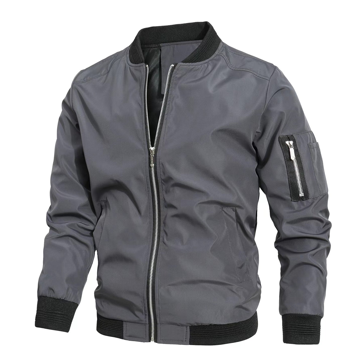 Men's Casual Baseball Sports Coat Slim Fit