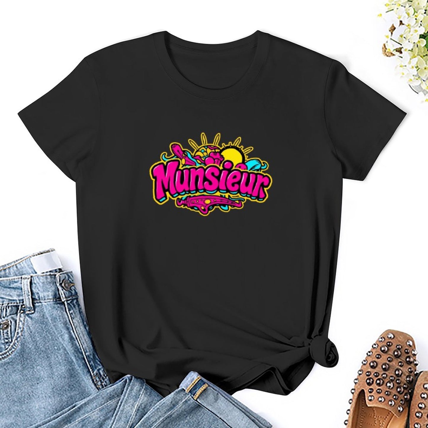 Munsieur Brand T-Shirts for Women "Candy Land" Streetwear Design for Her