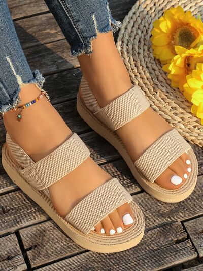 Open Toe Platform Sandals - Munsieur