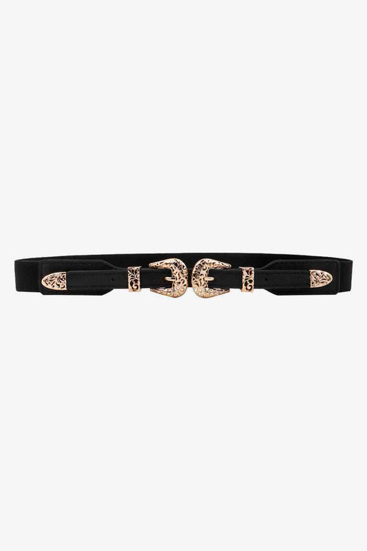 Double Buckle Elastic Belt - Munsieur