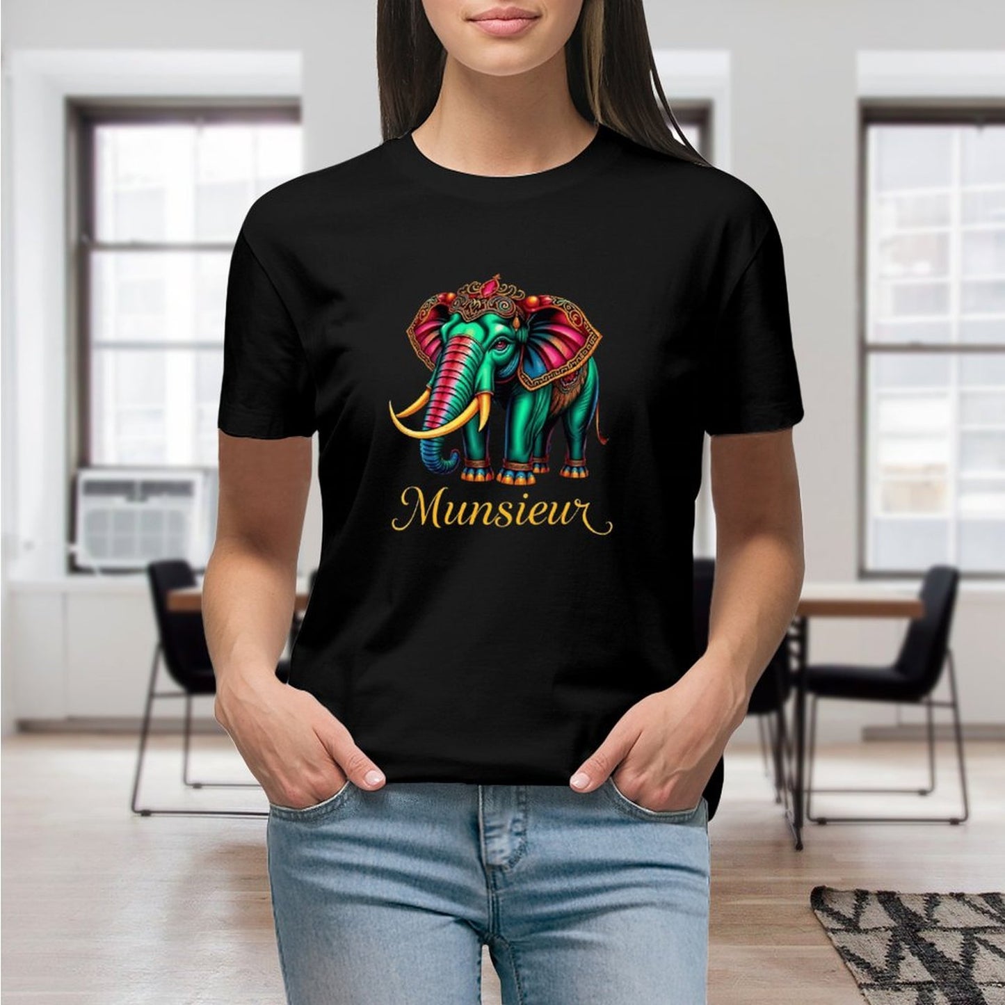 Munsieur T-Shirts for Women "Belaphant" Streetwear Design