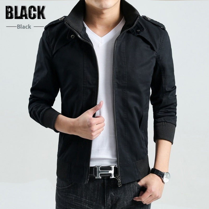 Men's Stand Collar Autumn And Winter Leisure Coat - Munsieur