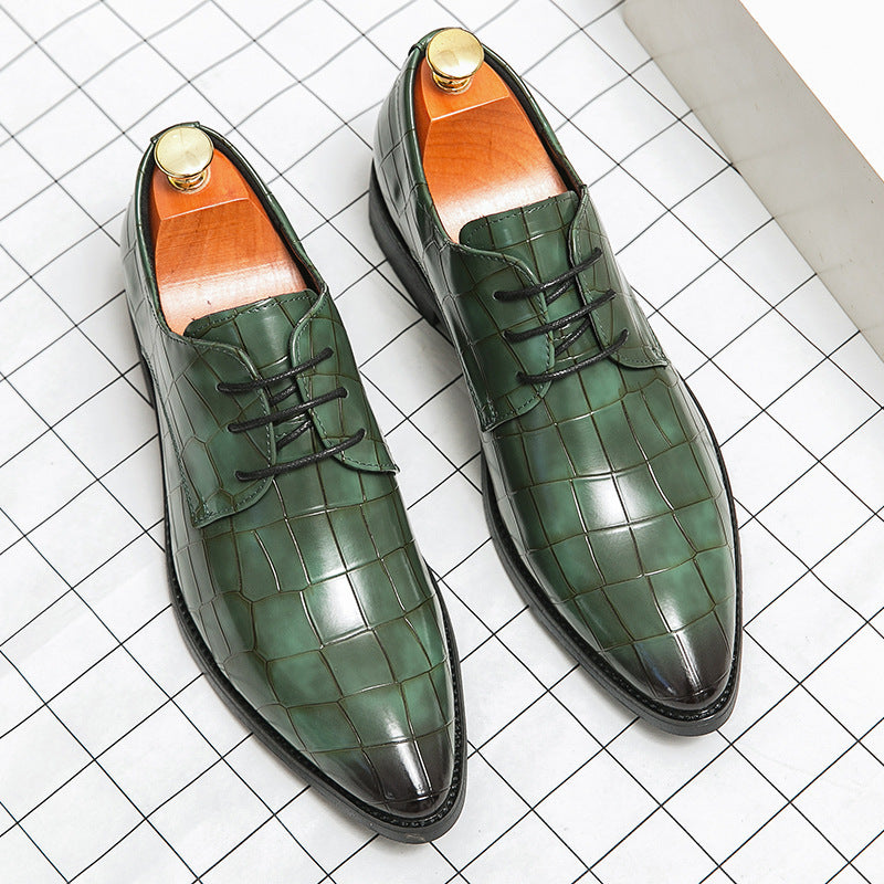 Plus Size Pointed Leather Shoes Fashion Men's