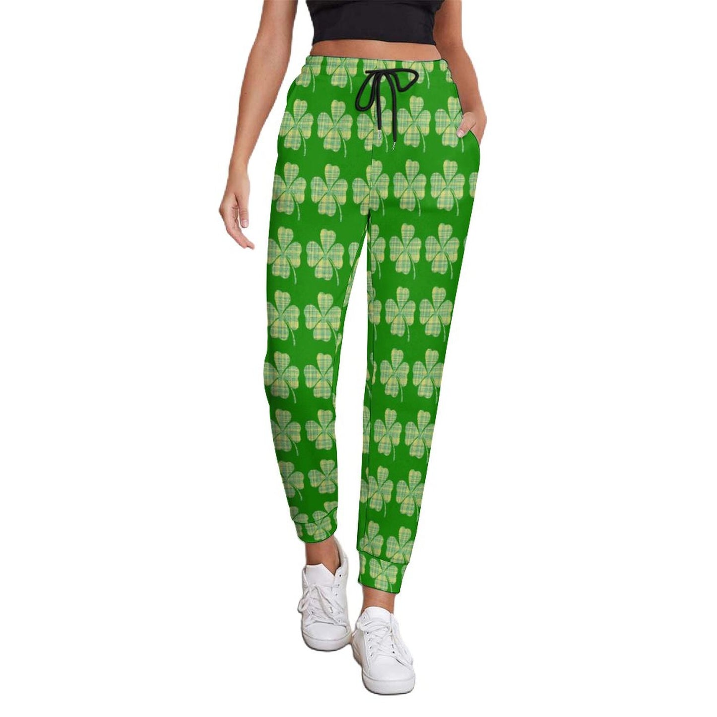 Munsieur St. Patrick's Day Collection Women's Shamrock Leggings overnights