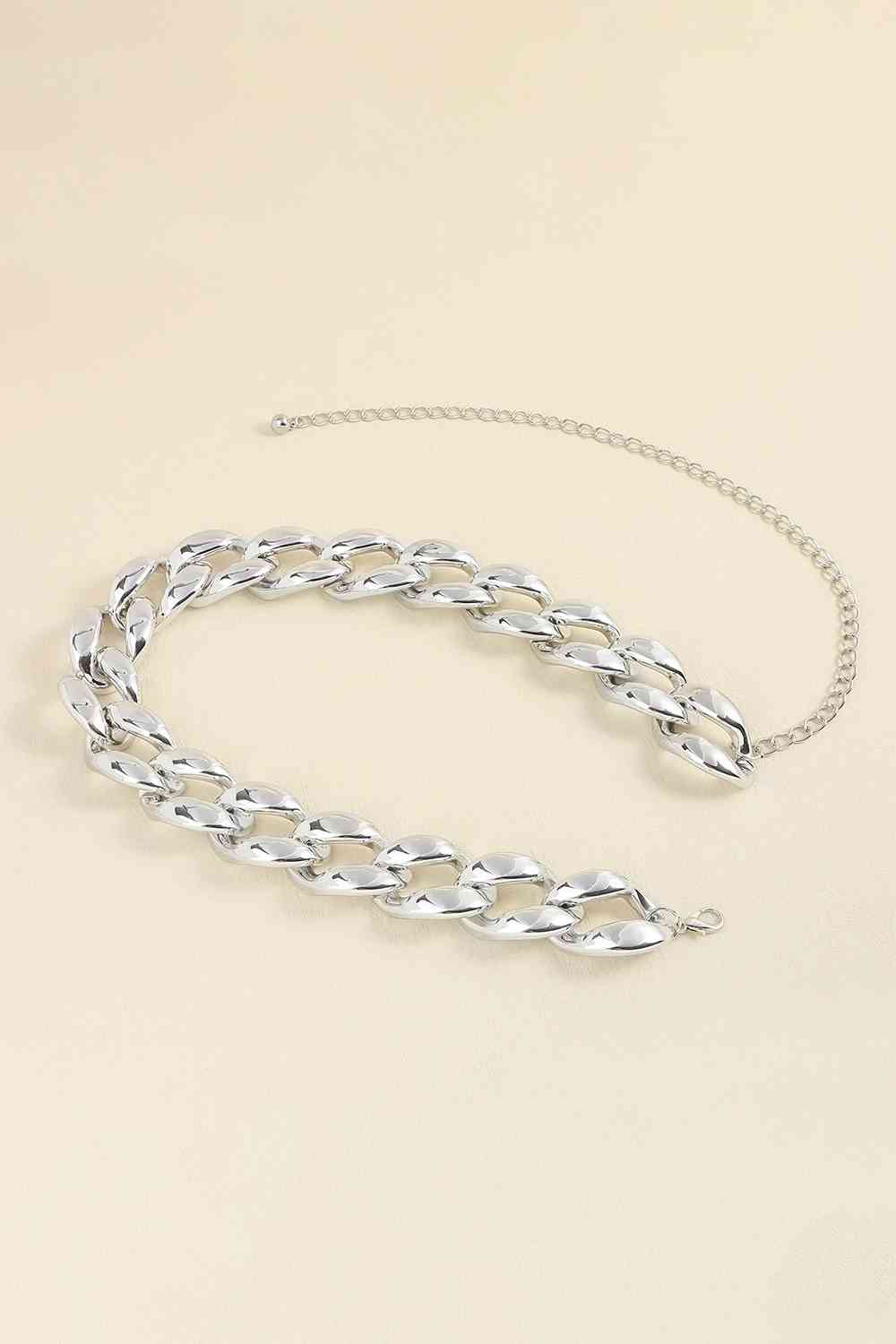1.2" Width Acrylic Curb Chain Belt - Munsieur