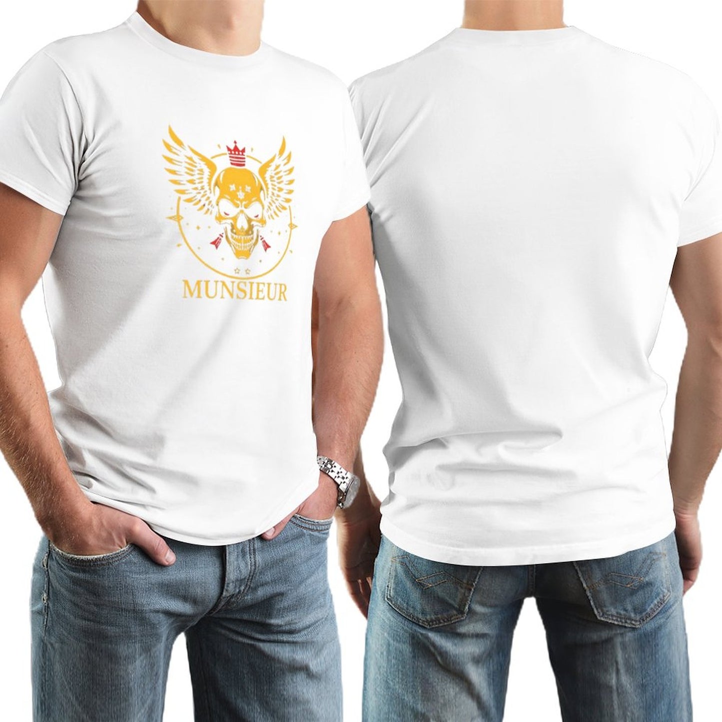 Men's Munsieur Branded Tee "Skull King" Streetwear Design