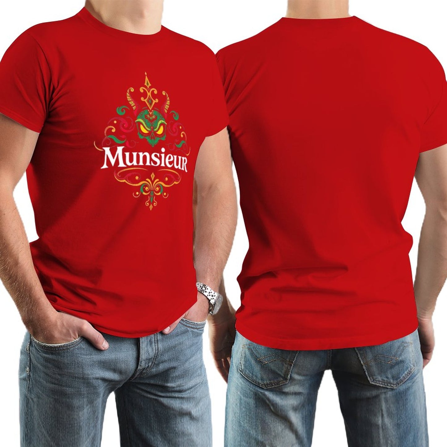 Munsieur Brand Tee for Men "Big Jin" Summer Streetwear Fashion