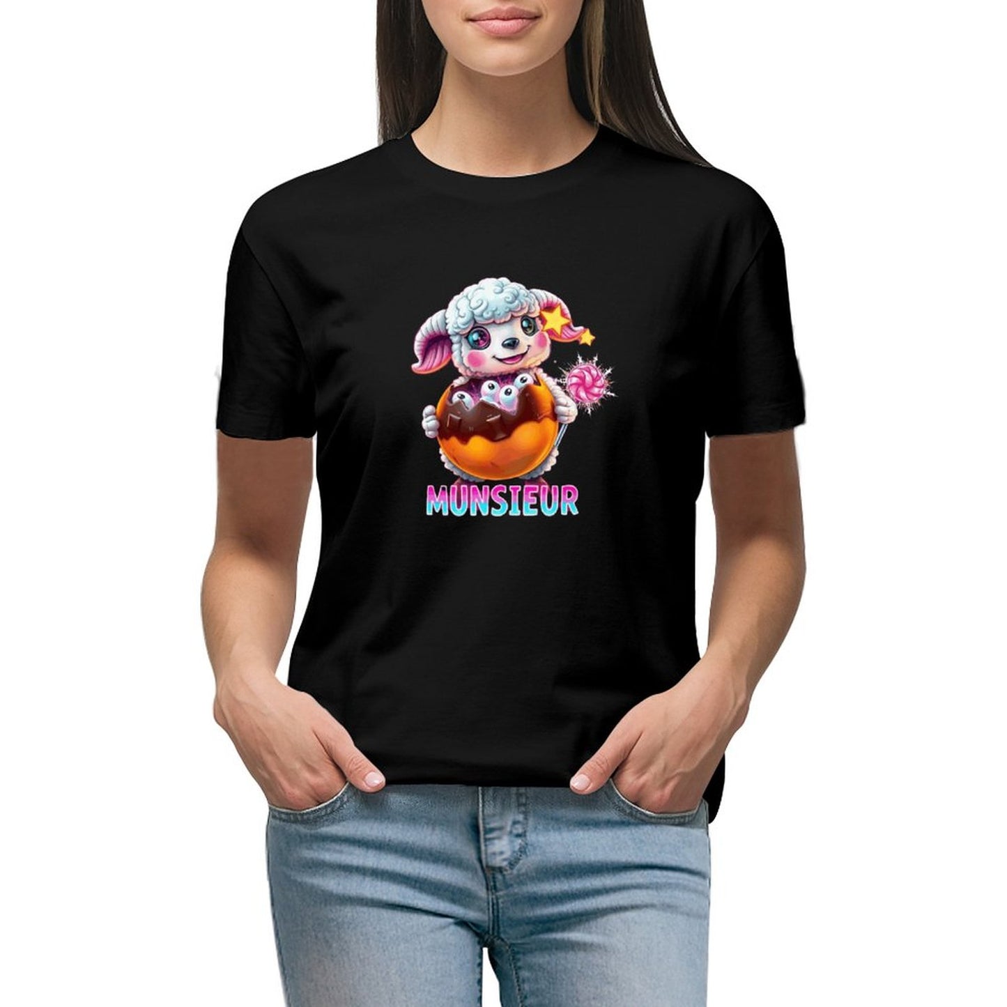 Munsieur Women's T-shirt "Lil Bo" Streetwear for Her