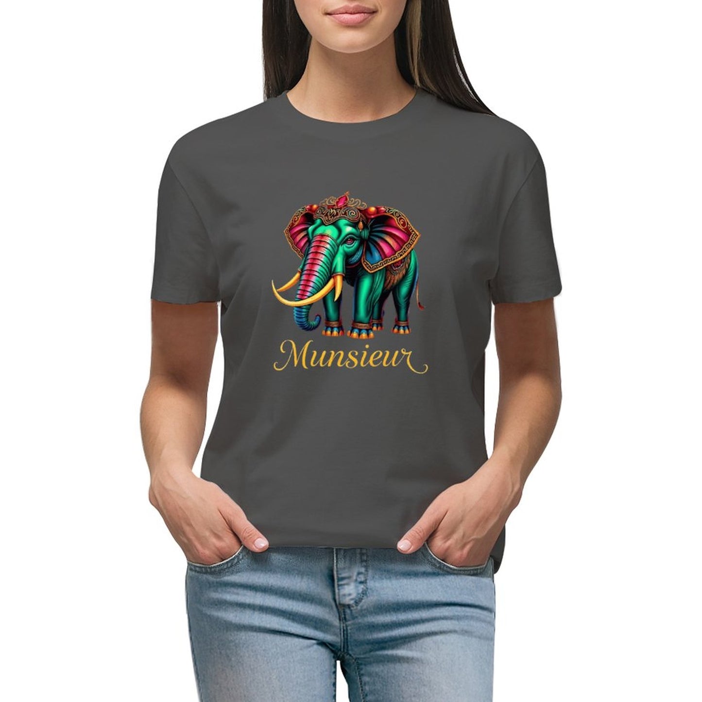 Munsieur T-Shirts for Women "Belaphant" Streetwear Design