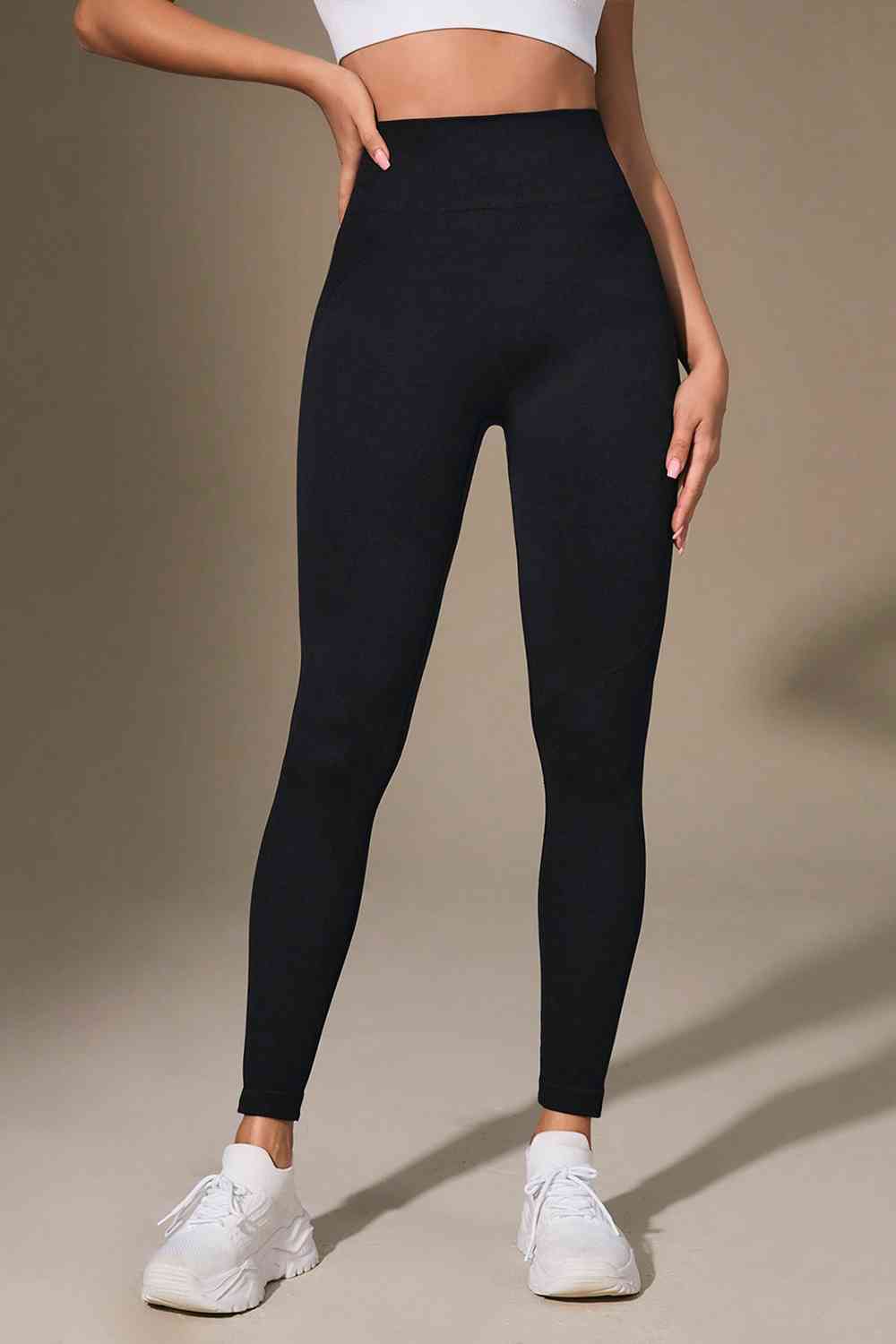 Wide Waistband Sports Leggings - Munsieur