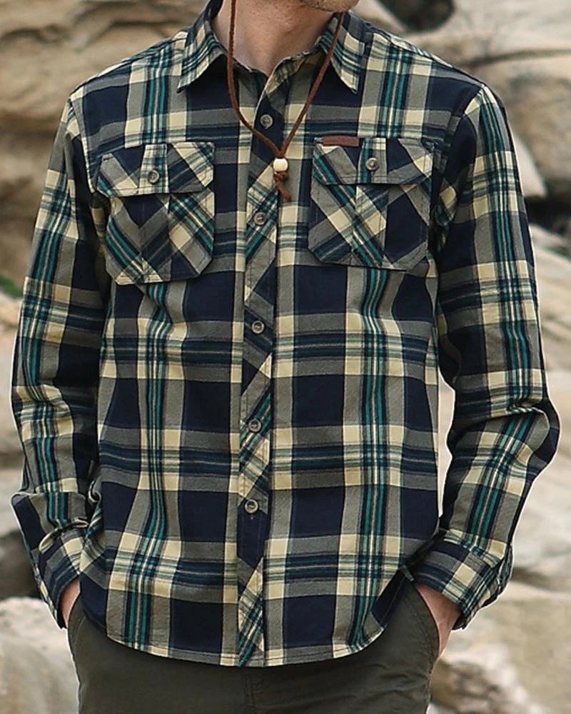 Men's Color Matching 3D Digital Printed Coat