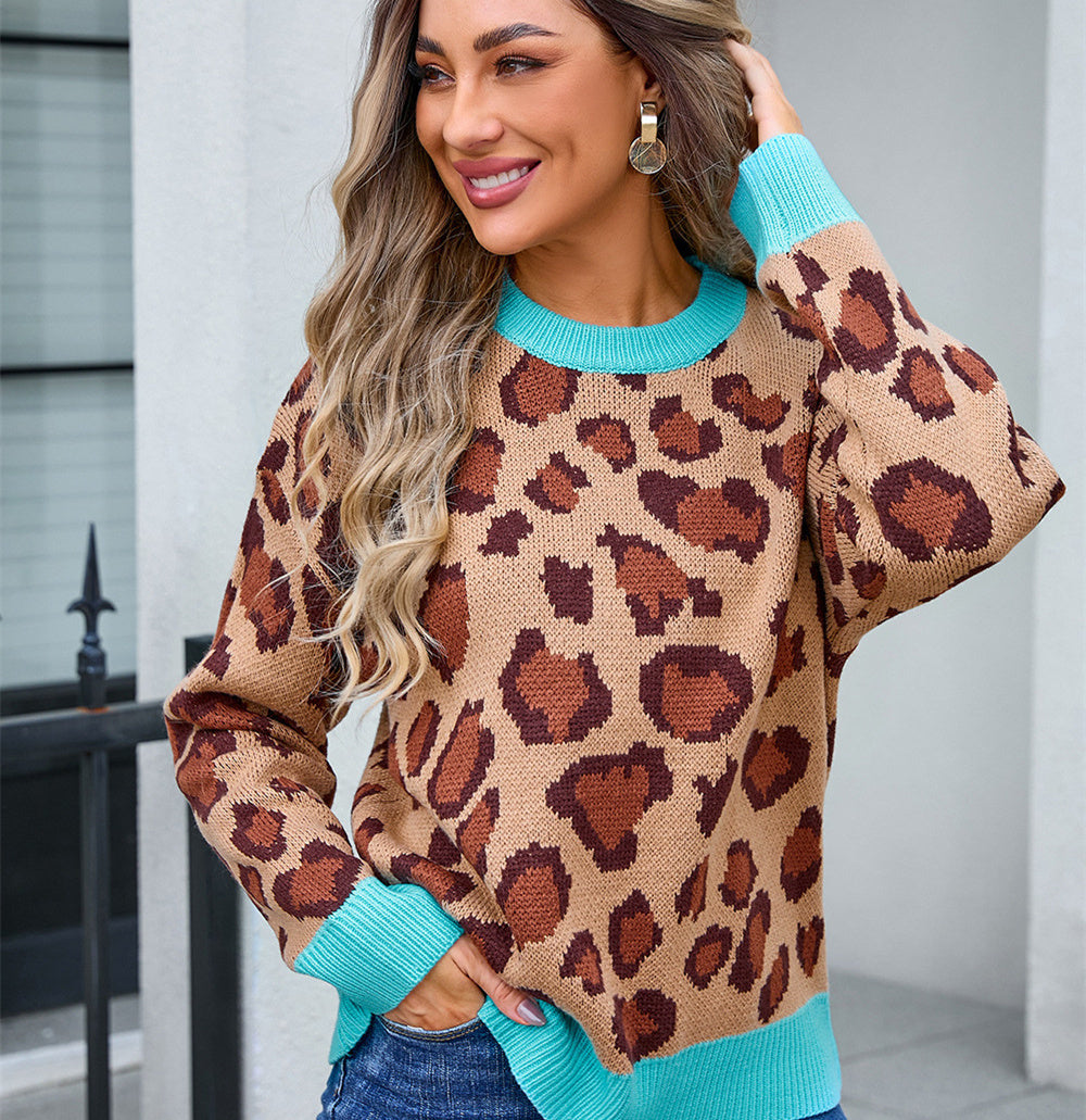 Women's Printed Sweater Flower Plus Size