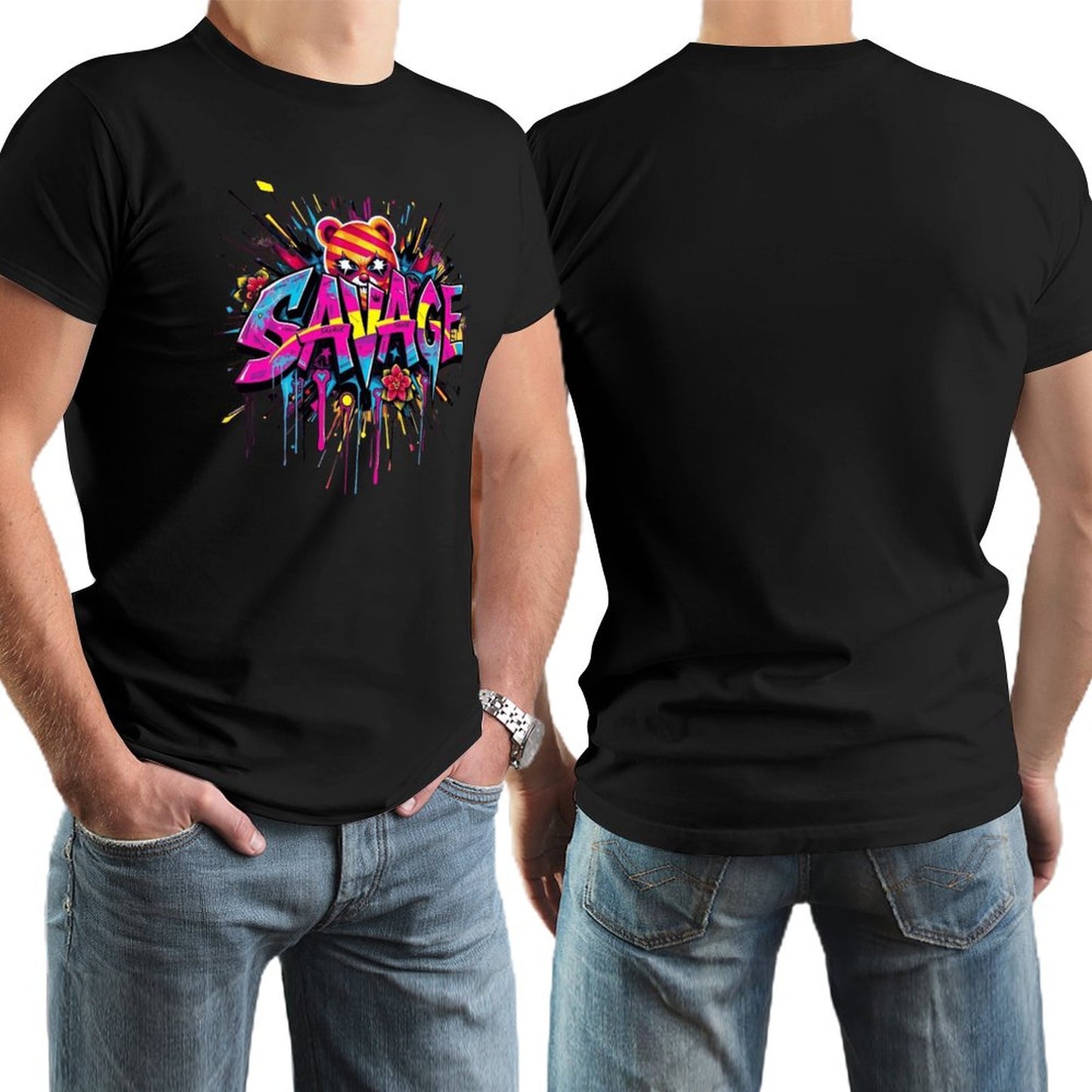 Munsieur Tee for Men – "Savage" Graphic Streetwear Tee