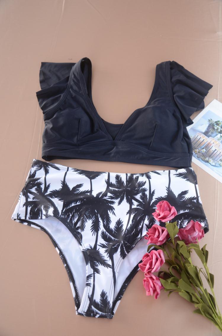 Sexy Swimsuit Printed Split Bikini Swimsuit Women's Swimwear