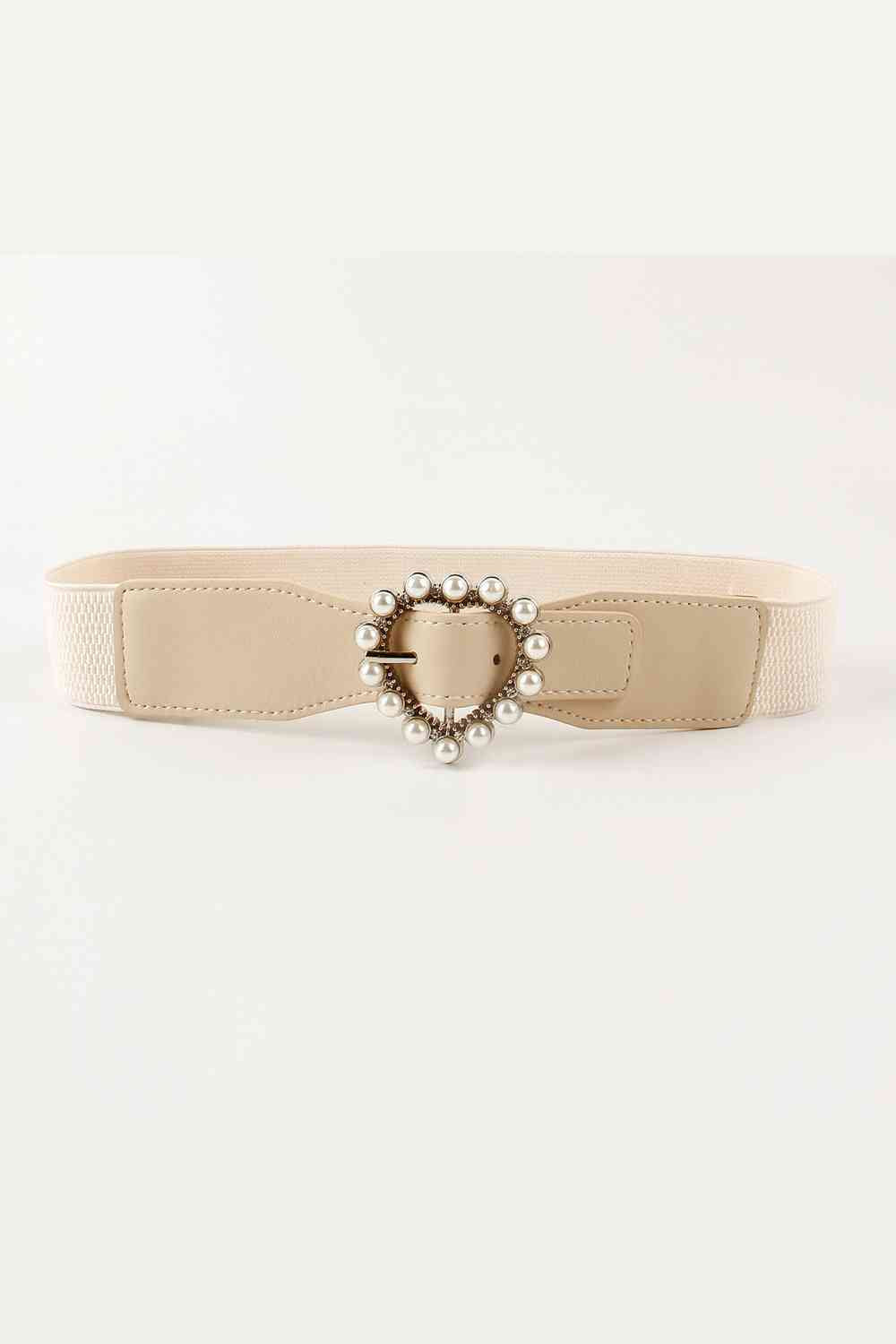 Pearl Buckle Elastic Belt - Munsieur