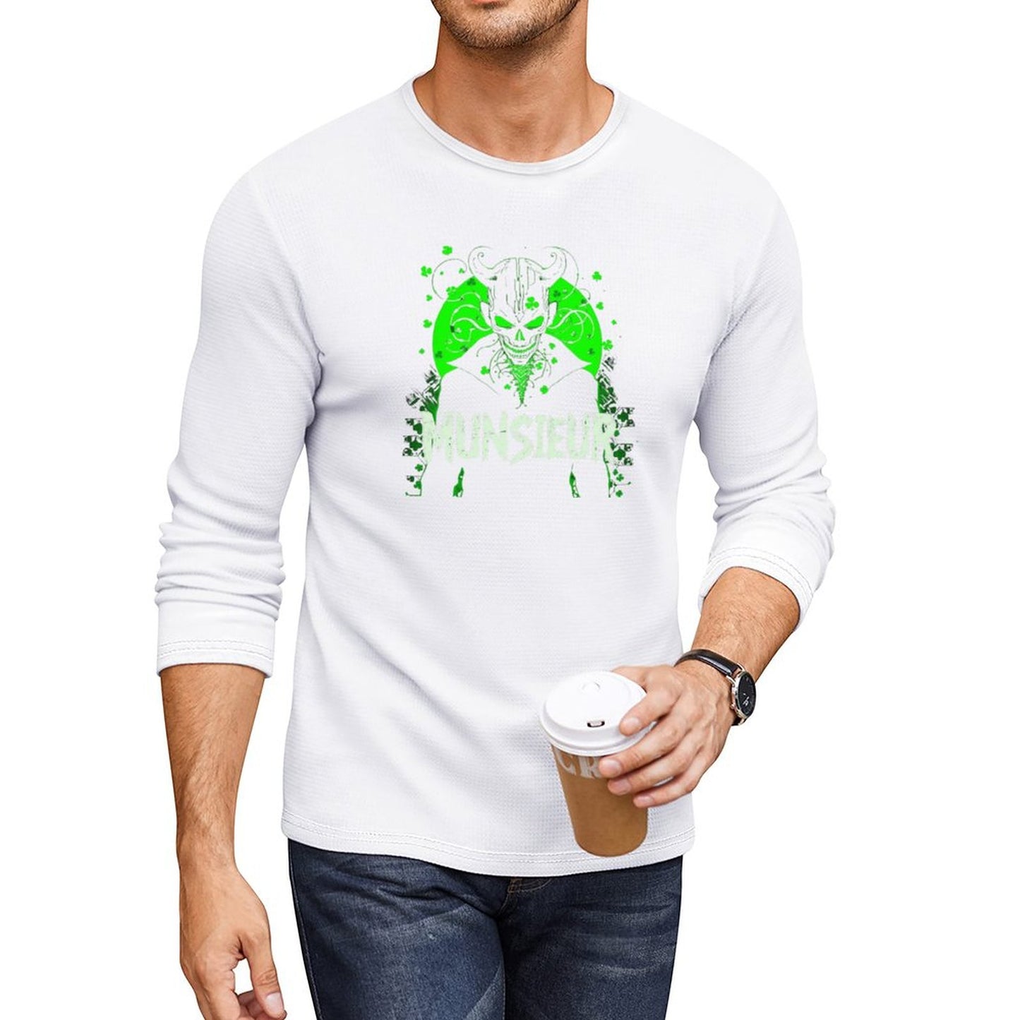 Munsieur St. Patrick's Day Collection for Men – "Irish Gold" Shamrock Hustler Tee