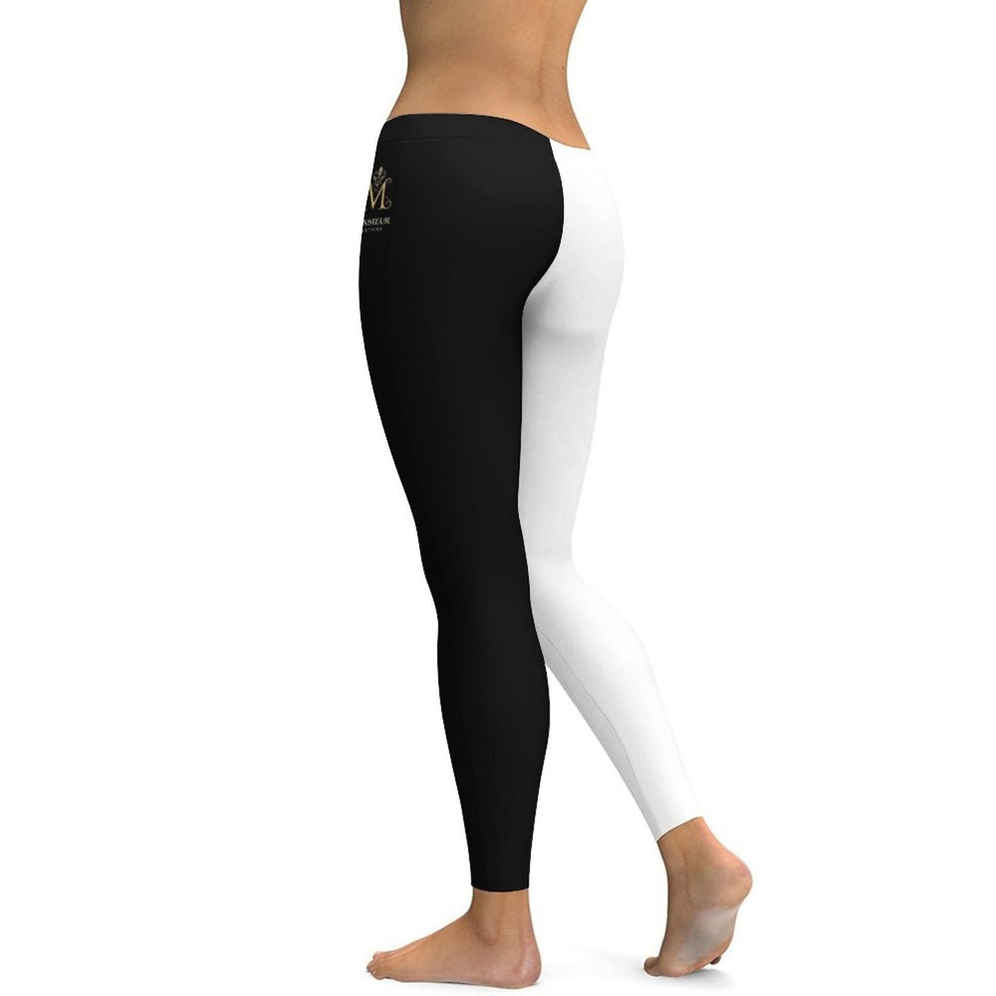 Stylish black and white leggings by SALE-Personal Design, perfect comfortable leggings for urban fashion