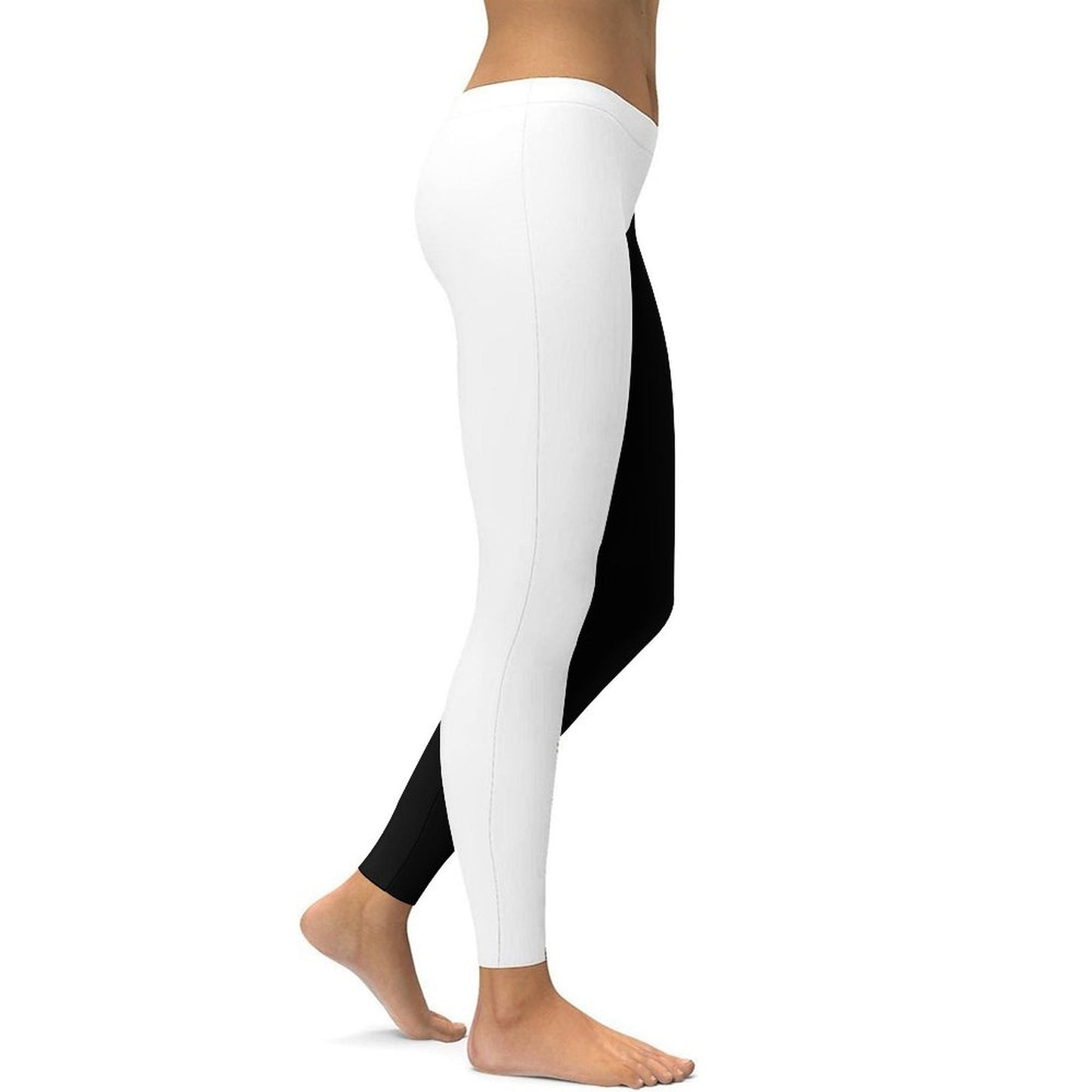 Stylish black and white leggings designed for comfort, perfect for urban fashion lovers