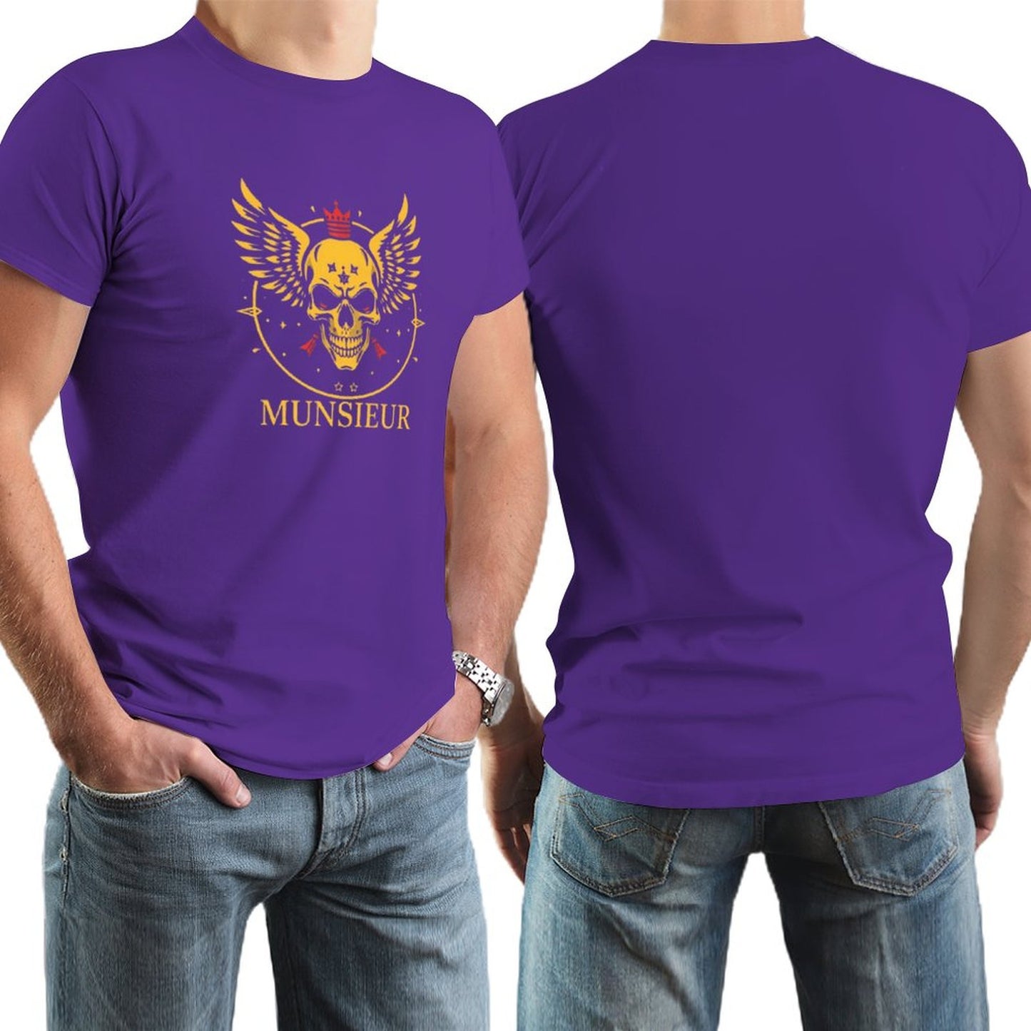 Men's Munsieur Branded Tee "Skull King" Streetwear Design