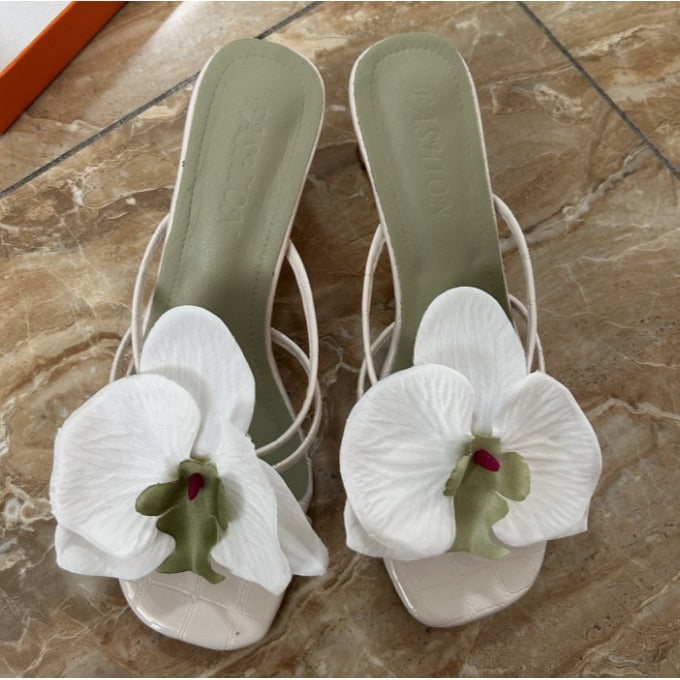 Women's New Flower High Heels