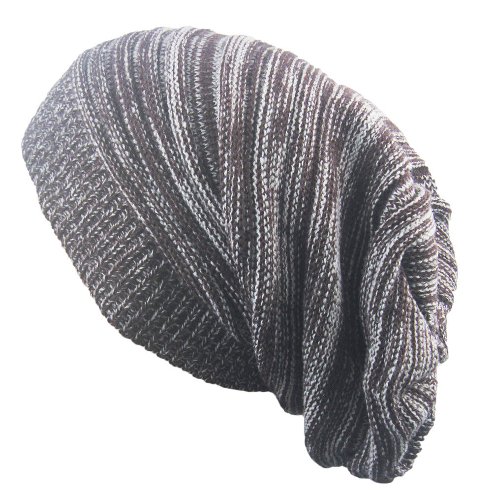 Two-color Melaleuca Pleated Warm Pile Hat