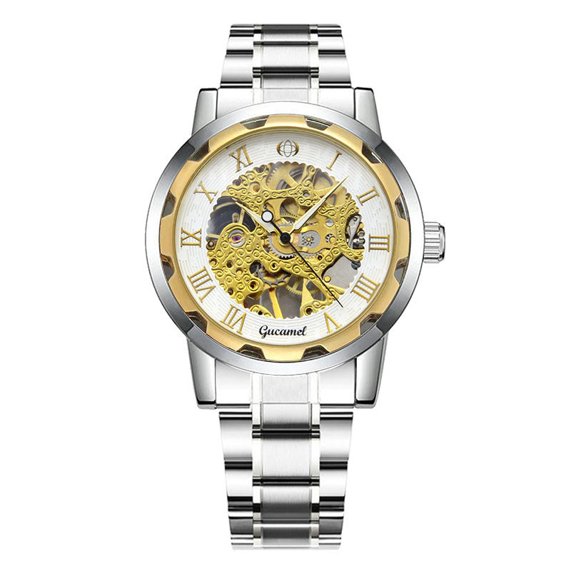 Strip Hollow Gold Manual Mechanical Watch