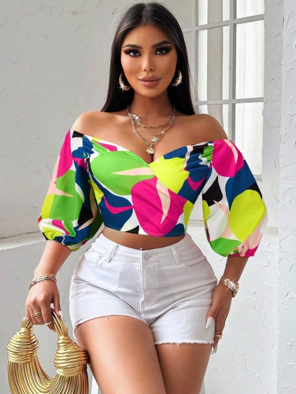 Women's Casual Short Sleeve Blouse