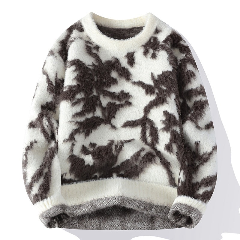 Autumn And Winter Loose Hoodie Men's Knitted