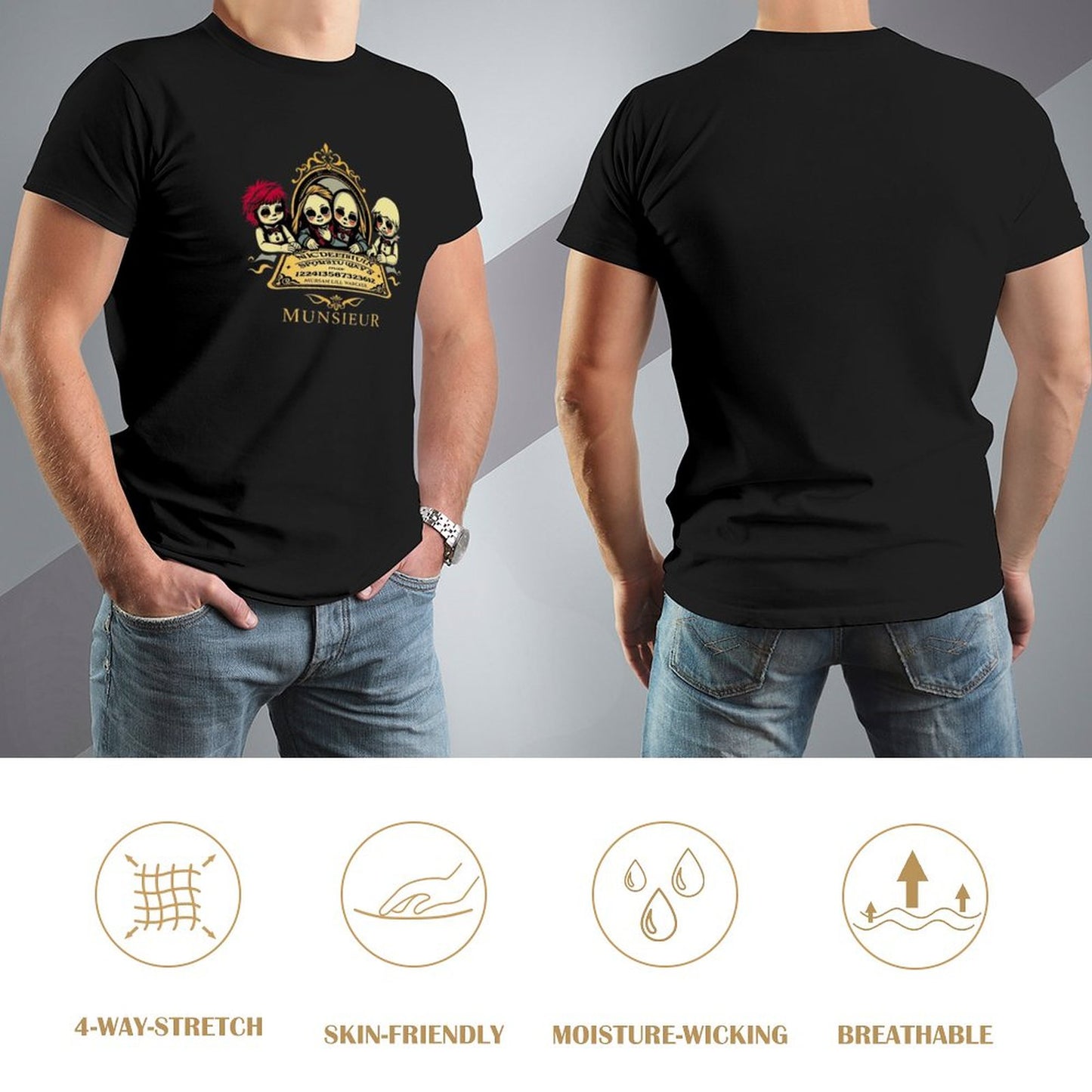 Men's Munsieur Brand Tee "Ouija" Designer Streetwear for Men