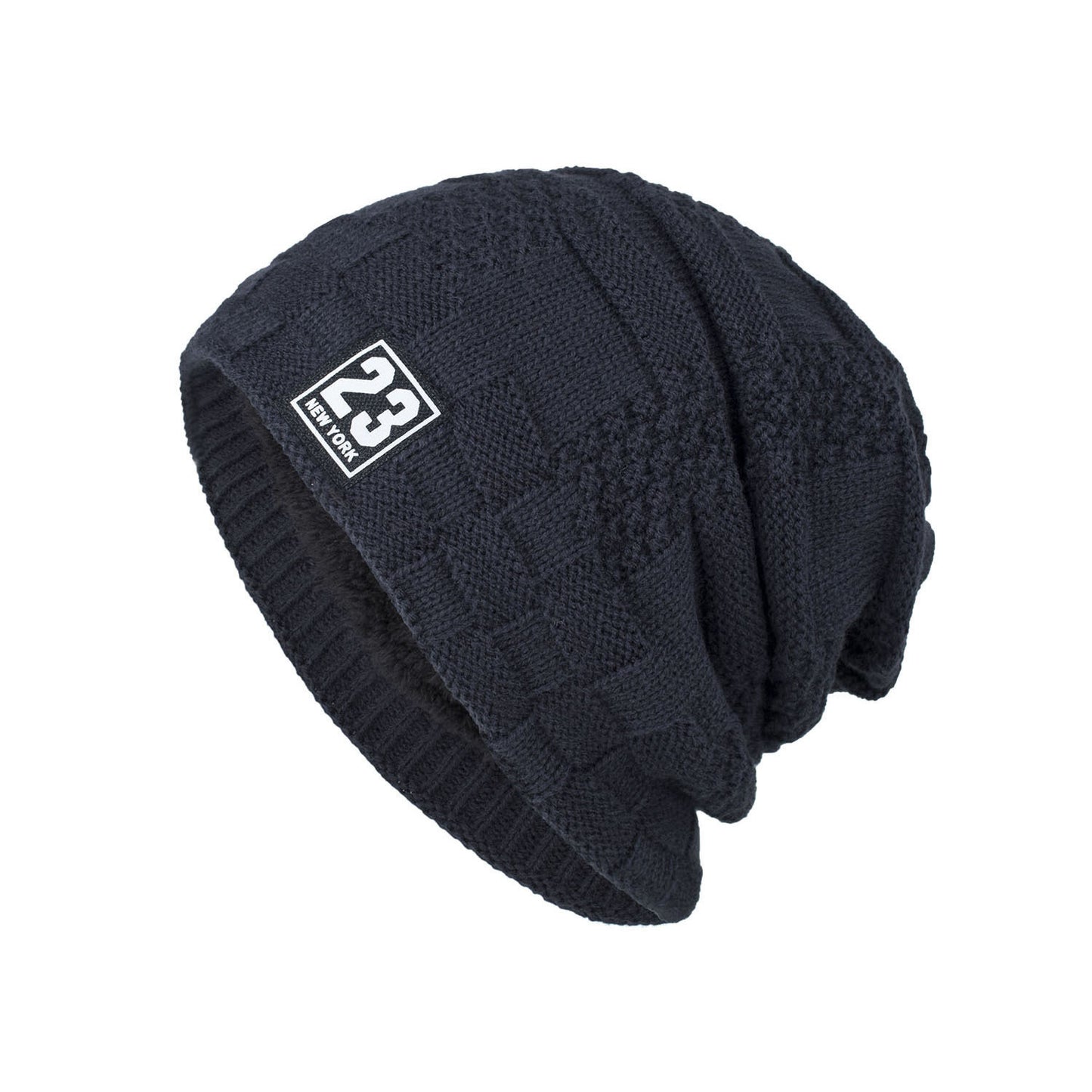 Women's Outdoor Warm Thickened Fleece Knitted Woolen Hat