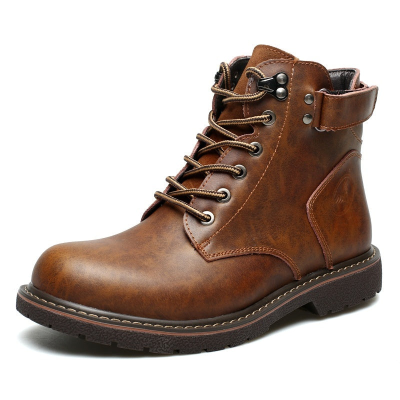 British Men Fleece-lined Martin Striders Casual Mid-top