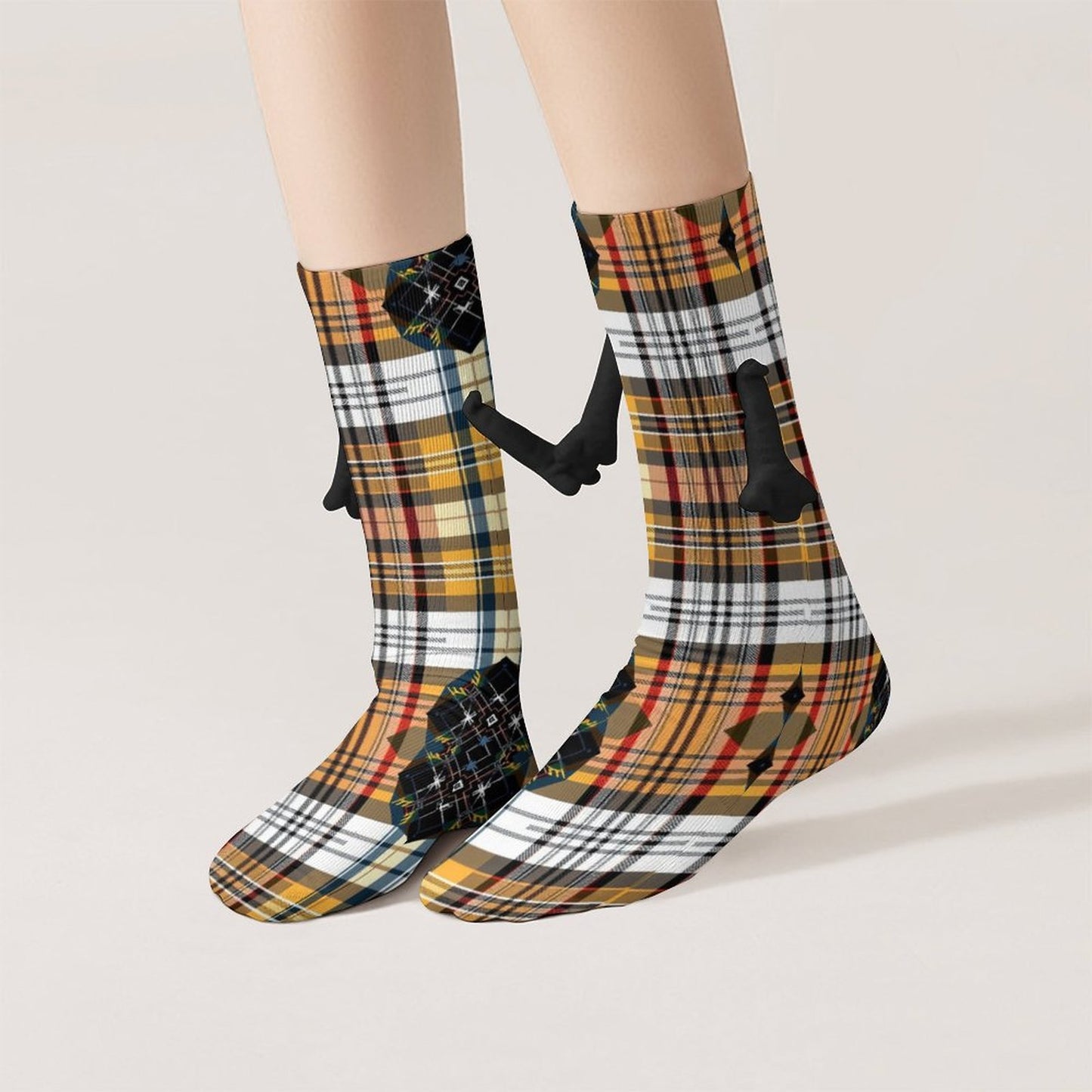 Munsieur Design "Buddy Socks" Magnetic Holding Hands Funny Socks accessories