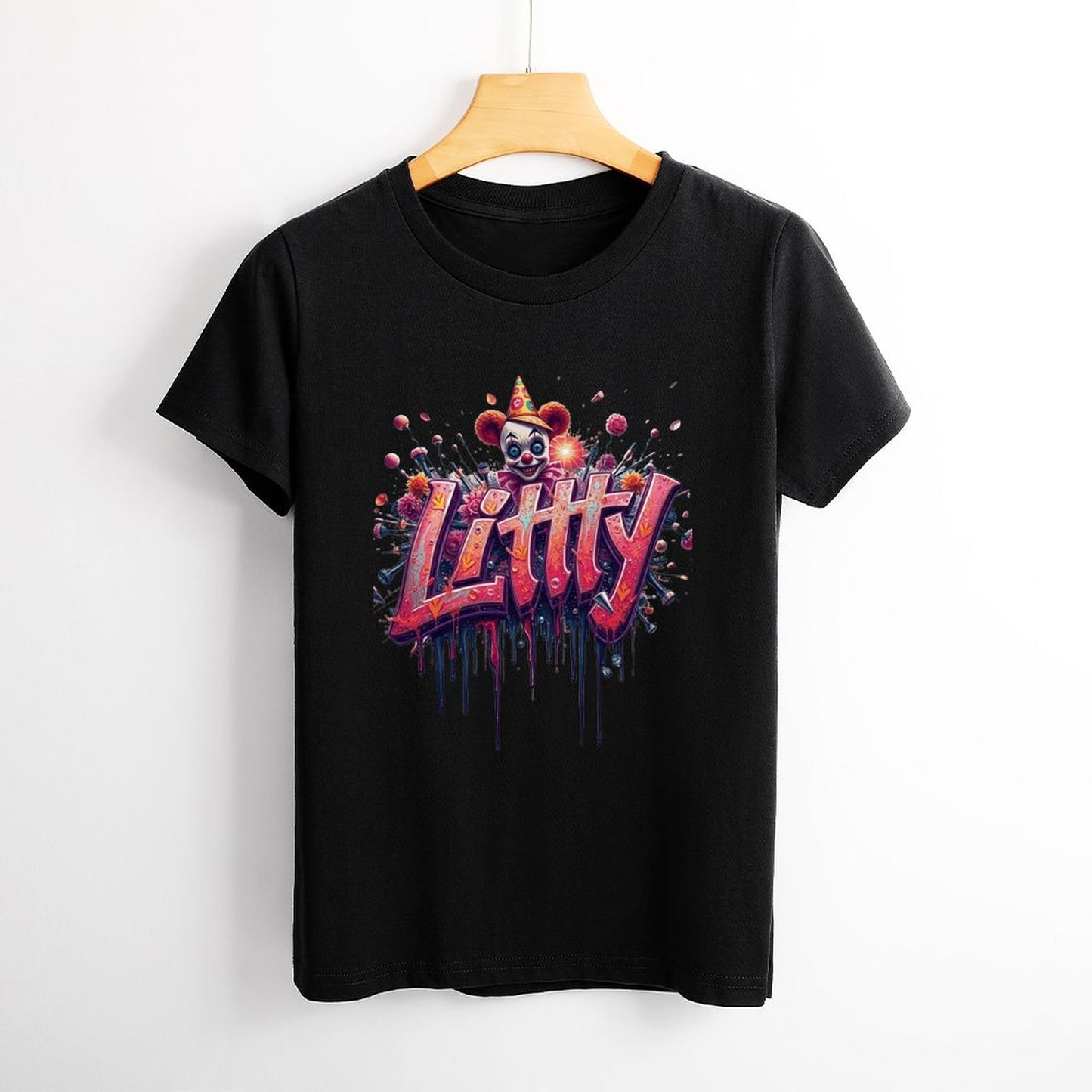 Munsieur Designer T-shirt for Women "Littty" Drip With Confidence Streetwear for Her