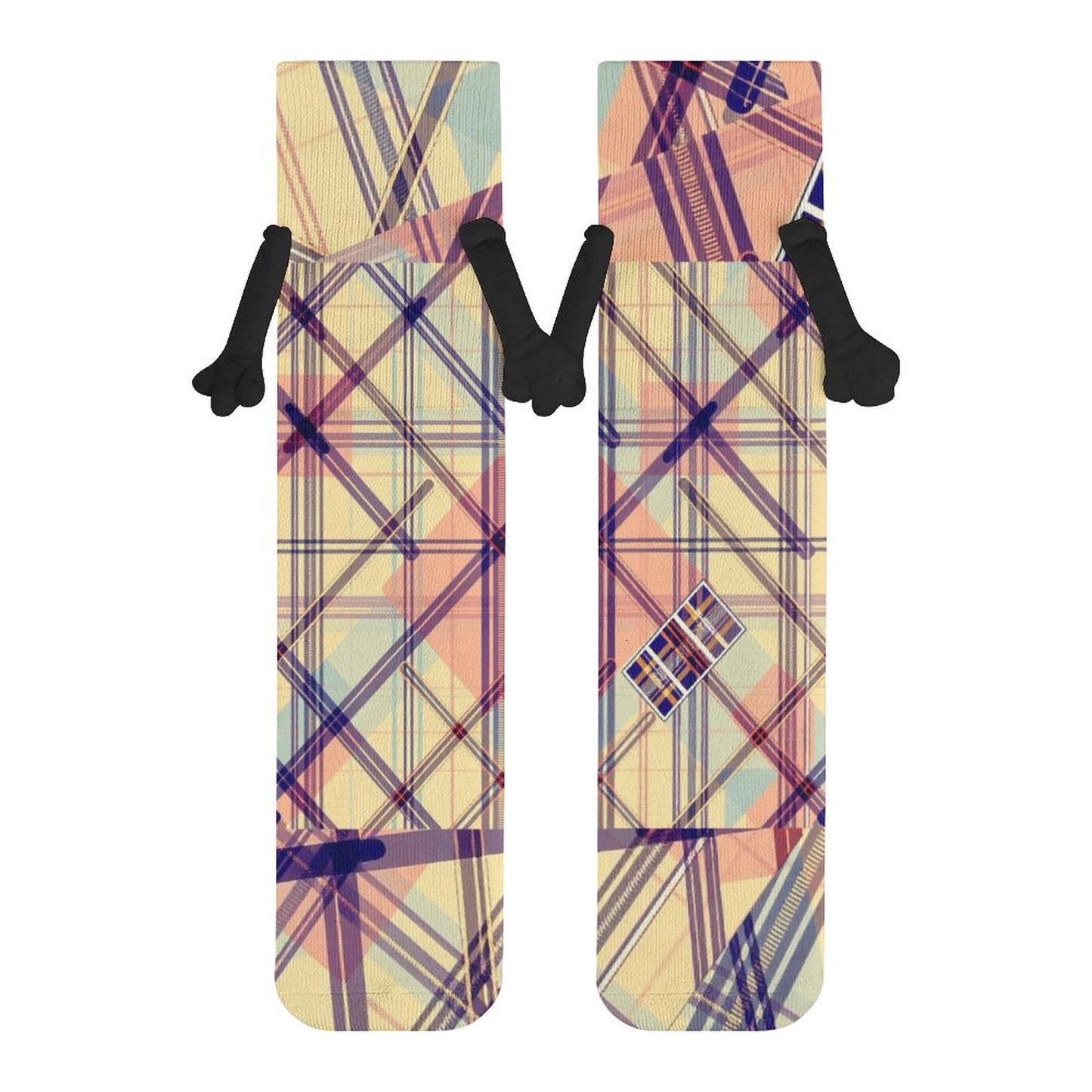 Munsieur Design Buddy Socks Magnetic Holding Hands Funny Socks accessories